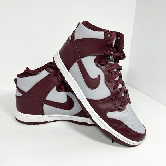 Nike Other - Nike Dunk High Retro Dark Beetroot Maroon Red Grey DD1399-600 Men's Size 11.5